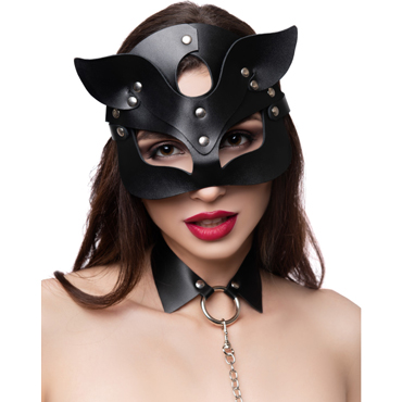 Новинка раздела Секс игрушки - Pecado BDSM Маска кошки рельефная, чёрная