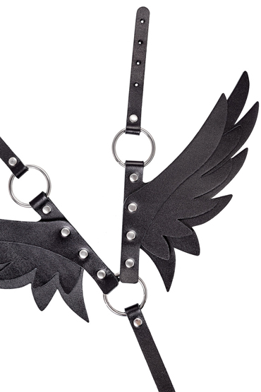 Pecado BDSM Портупея Крылья, черная, Из натуральной кожи и другие товары Pecado с фото