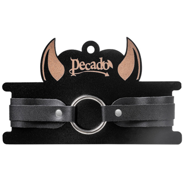 Pecado BDSM Чокер-ошейник со скруглёнными углами, чёрный, Из натуральной кожи и другие товары Pecado с фото