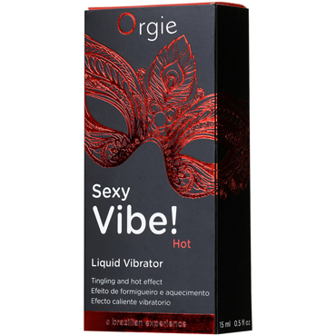Orgie Sexy Vibe! Hot, 15 мл - Гель для массажа с разогревающим и вибрирующим эффектом - купить в секс шопе