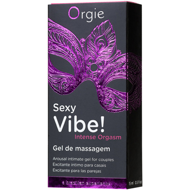 Orgie Sexy Vibe! Intense Orgasm, 15 мл - Гель для массажа с разогревающим и охлаждающим эффектом - купить в секс шопе