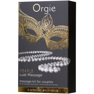 Orgie Pear Lust Massage, 30 мл, Комплект для эротического массажа: силиконовый гель и ожерелье и другие товары Orgie с фото