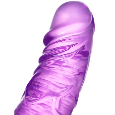 Toyfa Double Dildo with Vibro Bullet, фиолетовый - Фаллоимитатор двусторонний с вибропулей - купить в секс шопе