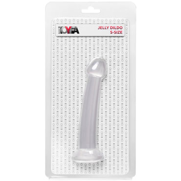 Toyfa Basic Jelly Dildo S, прозрачный - Нереалистичный фаллоимитатор - купить в секс шопе