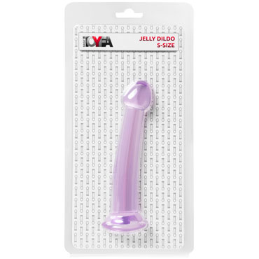 Toyfa Basic Jelly Dildo S, фиолетовый - Нереалистичный фаллоимитатор - купить в секс шопе
