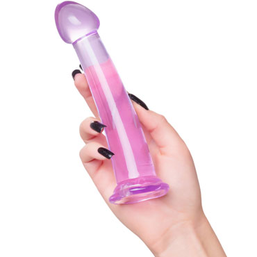 Toyfa Basic Jelly Dildo M, фиолетовый - фото, отзывы
