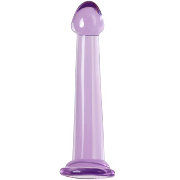 Toyfa Basic Jelly Dildo M, фиолетовый, Нереалистичный фаллоимитатор