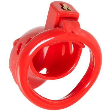 Toyfa Black&Red Chastity Cage, красный - Пояс верности для мужчин - купить в секс шопе