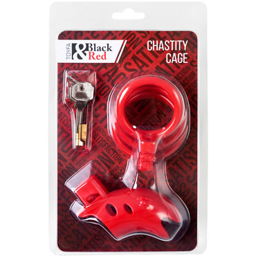 Toyfa Black&Red Chastity Cage, красный - фото 7