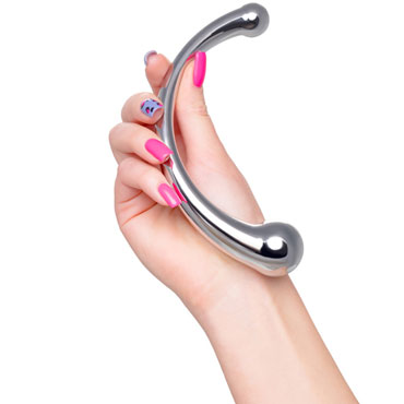 Toyfa Metal Металлический стимулятор, серебристый - С концами разного диаметра - купить в секс шопе