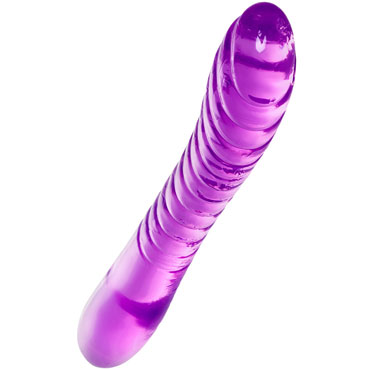 Toyfa A-Toys Frica, фиолетовый - Двусторонний фаллоимитатор - купить в секс шопе