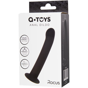 Toyfa A-Toys Rocus, черный - Анальный фаллоимитатор - купить в секс шопе