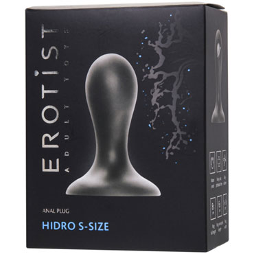 Erotist Hidro S, чёрная - Анальная втулка с подвижным шариком внутри - купить в секс шопе