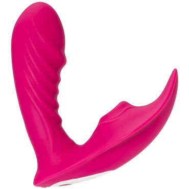 JOS Shani, розовый - Стимулятор точки G с вакуум-волновой стимуляцией, нагревом и ДУ - купить в секс шопе