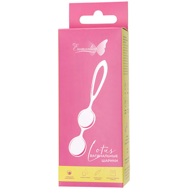 Eromantica Lotus, розовые - Вагинальные шарики со смещенным центром тяжести - купить в секс шопе