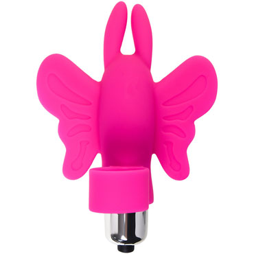Eromantica Butterfly, розовая - Вибронасадка бабочка на палец - купить в секс шопе