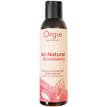 Интимный гель Orgie ALL - NATURAL STRAWBERRY на водной основе, 150 мл