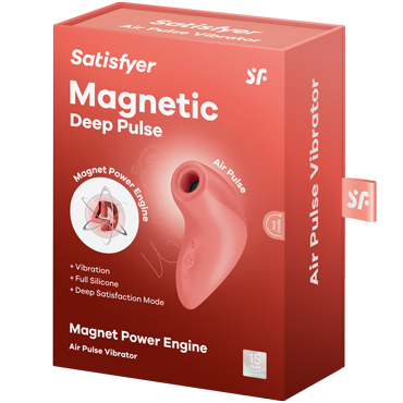 Новинка раздела Секс игрушки - Satisfyer Magnetic Deep Pulse, абрикосовый