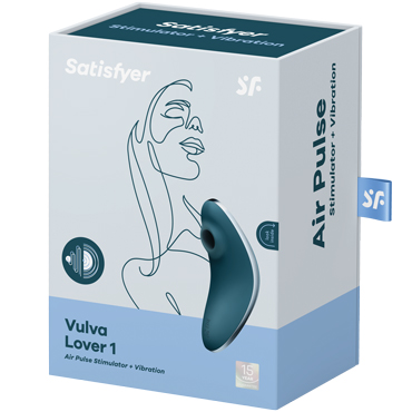 Satisfyer Vulva Lover 1, синий - фото 7