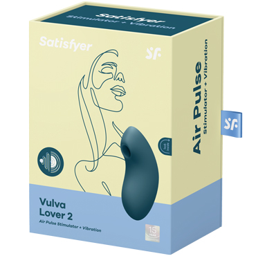 Satisfyer Vulva Lover 2, синий - фото 7