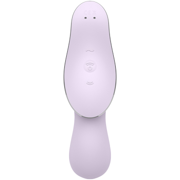 Satisfyer Curvy Trinity 2, сиреневый, Вакуум-волновой стимулятор клитора с вибрацией и вибратор точки G и другие товары Satisfyer с фото