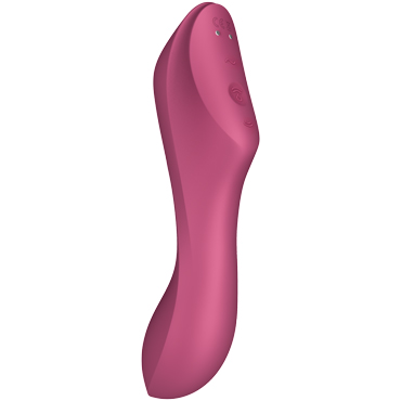 Satisfyer Curvy Trinity 3, красный, Вакуум-волновой стимулятор клитора с вибрацией и вибратор точки G и другие товары Satisfyer с фото