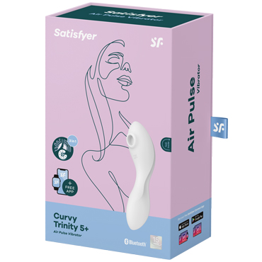 Satisfyer Curvy Trinity 5+ Connect App, белый - фото 7