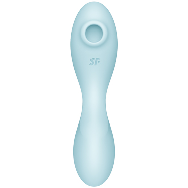 Satisfyer Curvy Trinity 5+ Connect App, голубой - подробные фото в секс шопе Condom-Shop