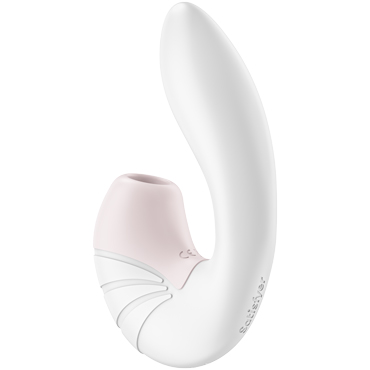 Satisfyer Supernova, белый - Вибратор с вакуум-волновым стимулятором - купить в секс шопе