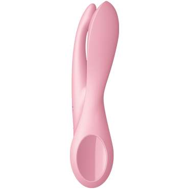 Satisfyer Threesome 1, розовый - Вибростимулятор для клитора и половых губ - купить в секс шопе