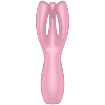 Satisfyer Threesome 3, розовый - Вибростимулятор для клитора и половых губ - купить в секс шопе