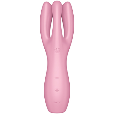 Satisfyer Threesome 3, розовый, Вибростимулятор для клитора и половых губ и другие товары Satisfyer с фото