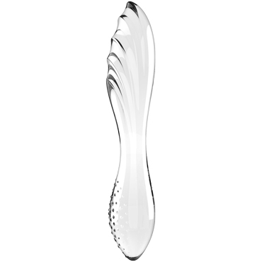 Satisfyer Dazzling Crystal 1, прозрачный - Двусторонний фаллоимитатор из стекла - купить в секс шопе