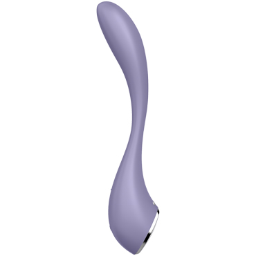 Satisfyer G-Spot Flex 5 Connect App, сиреневый - Стимулятор точки G с фиксацией изгиба и управлением через приложение - купить в секс шопе