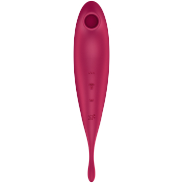 Satisfyer Twirling Pro Connect App, красный - подробные фото в секс шопе Condom-Shop