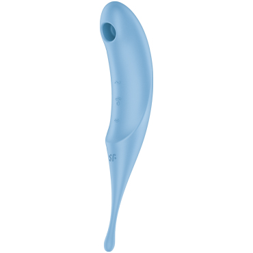 Satisfyer Twirling Pro, голубой, 20 см - фото, отзывы