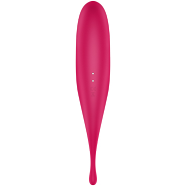 Satisfyer Twirling Pro, красный 20 см, Точечный виброротатор с вакуум-волновой стимуляцией и другие товары Satisfyer с фото