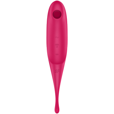 Satisfyer Twirling Pro, красный 20 см - подробные фото в секс шопе Condom-Shop