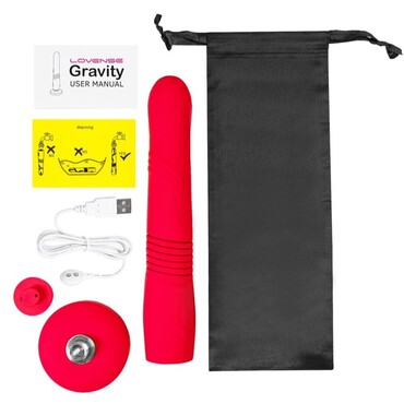 Lovense Gravity - Пульсатор на присоске с управлением через приложение - купить в секс шопе