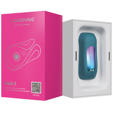 LOVENSE Gush 2, бирюзовый, Мастурбатор с колебаниями и вибрацией и другие товары Lovense с фото