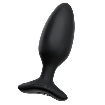 Анальная втулка LOVENSE Hush 2 (M), силикон, черная, 13,5 см, 4,4 см