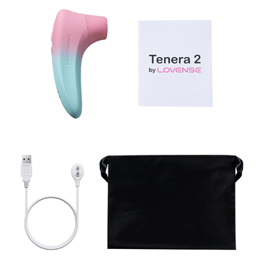 Вакуммно-волновой стимулятор клитора LOVENSE Tenera 2 PulseSense, силикон, розовый,  и другие товары Lovense с фото