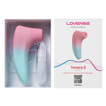Новинка раздела Секс игрушки - Вакуммно-волновой стимулятор клитора LOVENSE Tenera 2 PulseSense, силикон, розовый