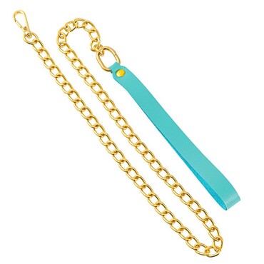 Поводок Pecado BDSM, с карабином для ошейника, голубой