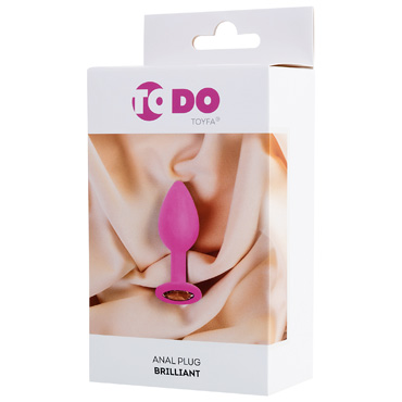 Новинка раздела Секс игрушки - Анальная пробка ToDo by Toyfa Brilliant, розовая
