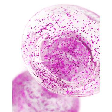 Анальная пробка TOYFA Basic, фиолетовая, Из акрила, прозрачная с добавлением фиолетовых частиц и другие товары ToyFa с фото