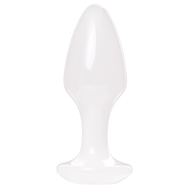 Анальная пробка TOYFA Basic, белая - фото, отзывы