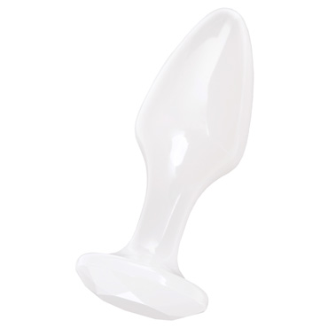 Анальная пробка TOYFA Basic, белая