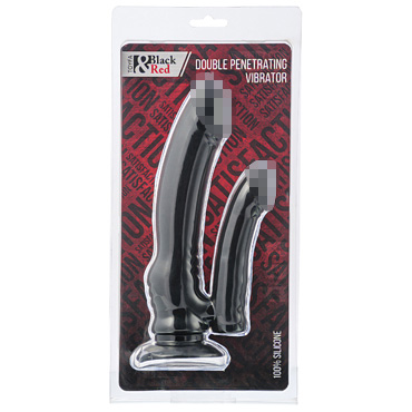 Toyfa Black&Red Double Penetrating Vibrator, черный - фото, отзывы