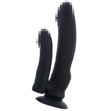 Toyfa Black&Red Double Penetrating Vibrator, черный